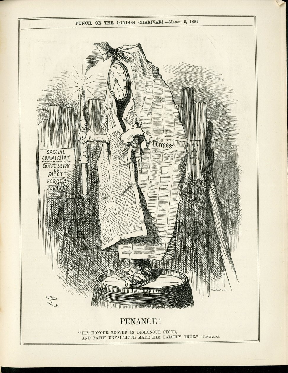 Illustration av John Tenniel (1820-1914) i Punch av John Tenniel