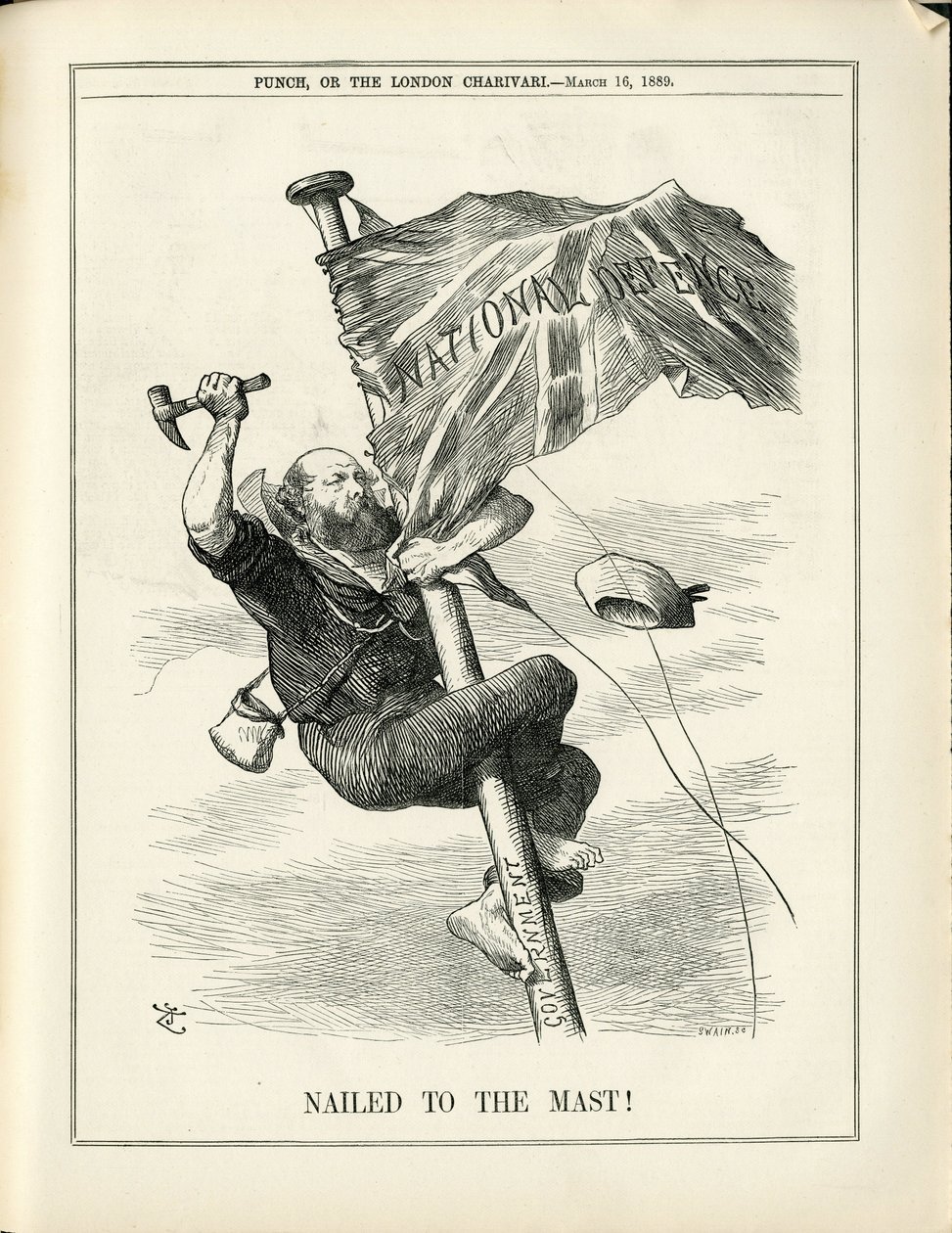 Illustration av John Tenniel (1820-1914) i Punch av John Tenniel