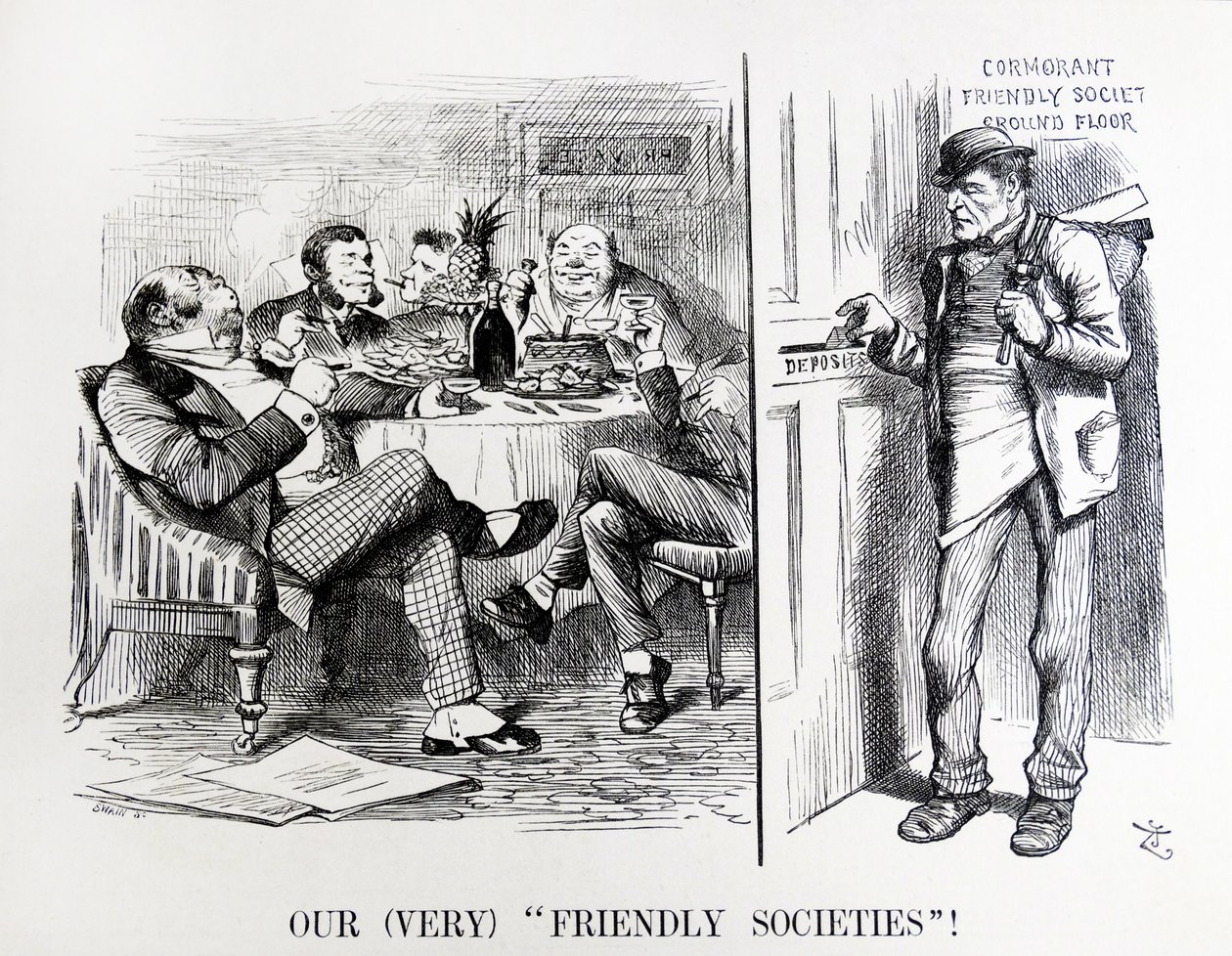 John Tenniel tecknad film med titeln "Enquiry by the Registrar General" av John Tenniel