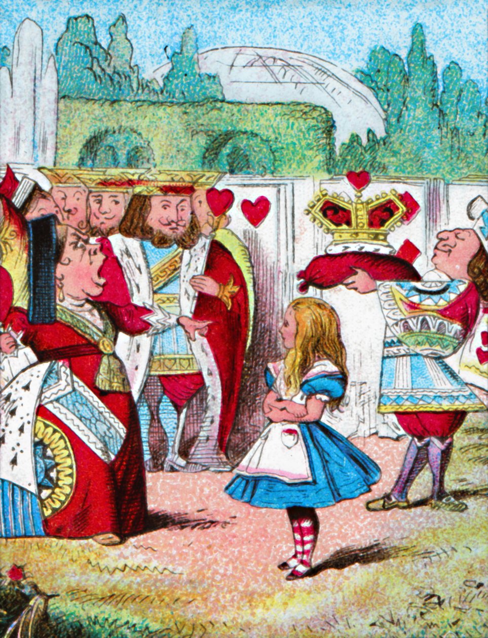 Av med hennes huvud! Alice och hennes röda drottning, c1910 av John Tenniel