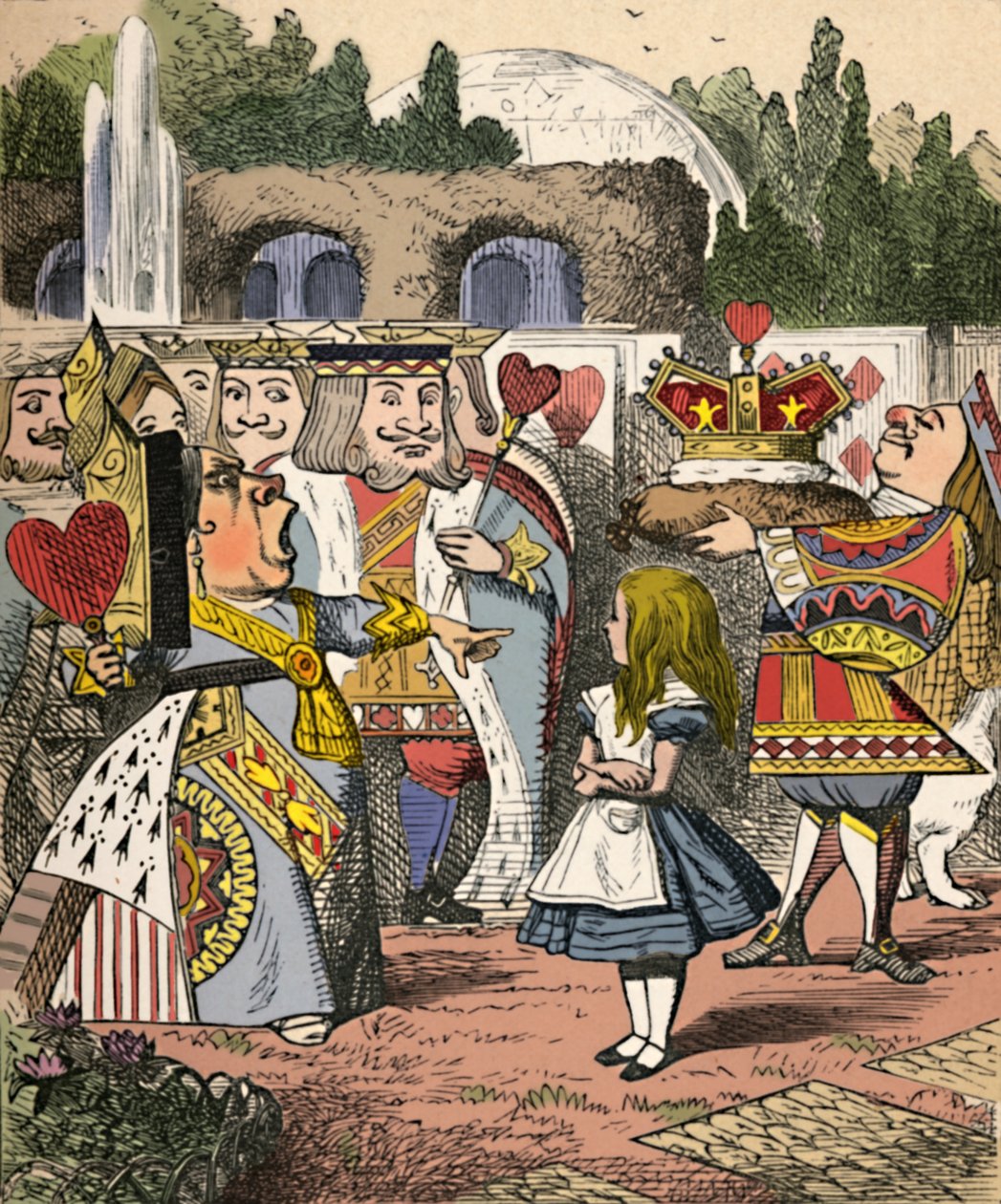 Av med hennes huvud! Alice och den röda drottningen, 1889 av John Tenniel