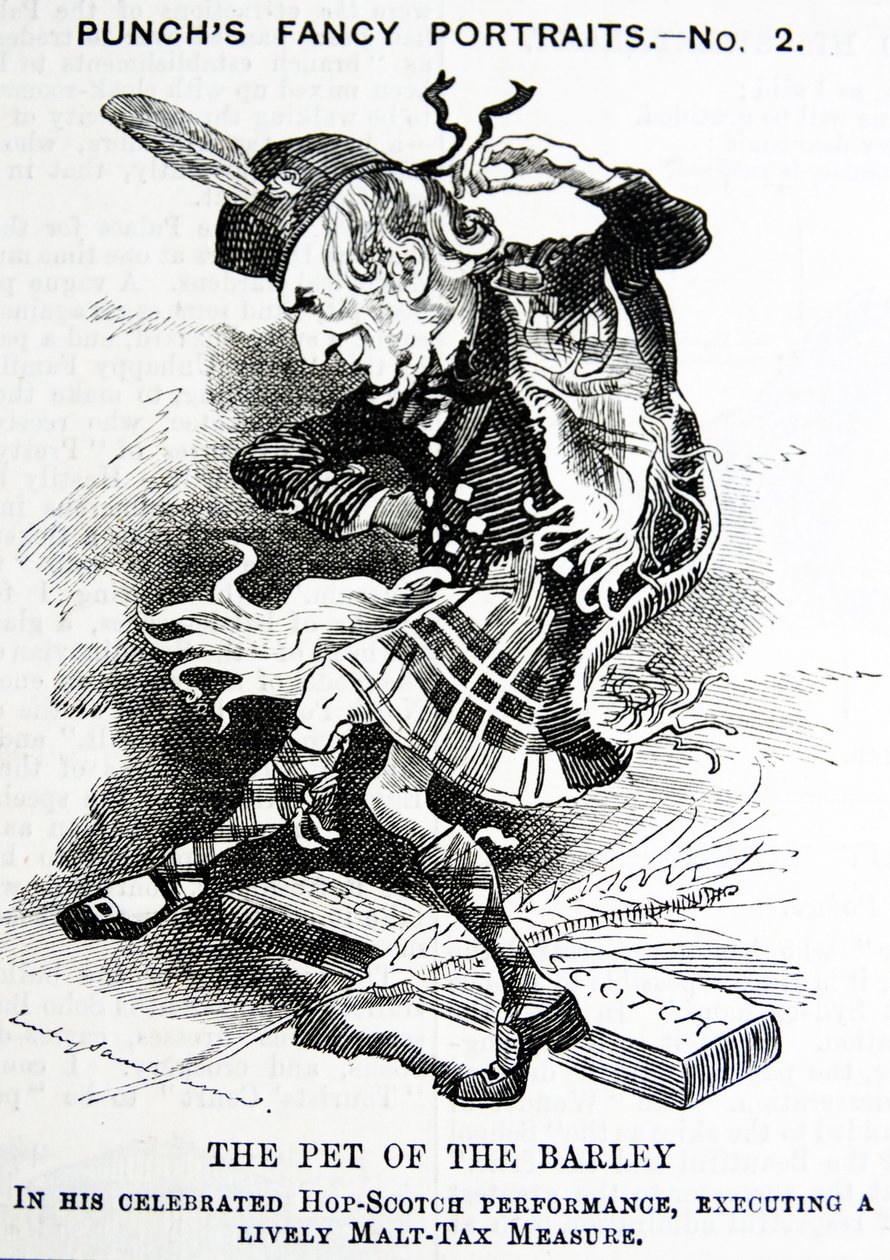 Politisk satir föreställande William Ewart Gladstone av John Tenniel