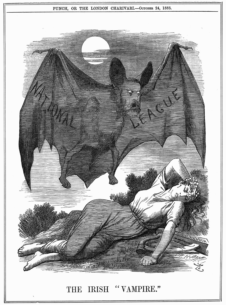 Den irländska vampyren, 1885 av John Tenniel
