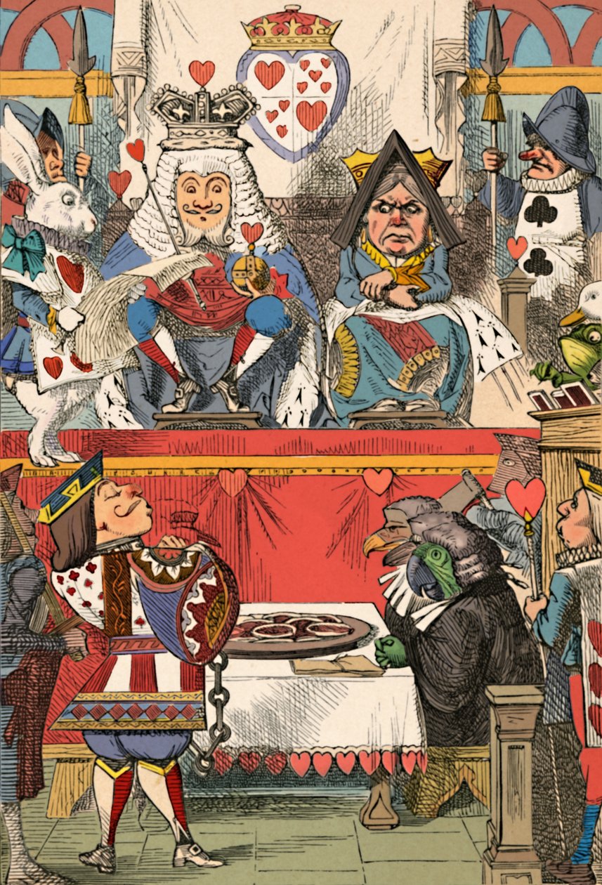 Hjärtadrottningen i hovet, 1889 av John Tenniel