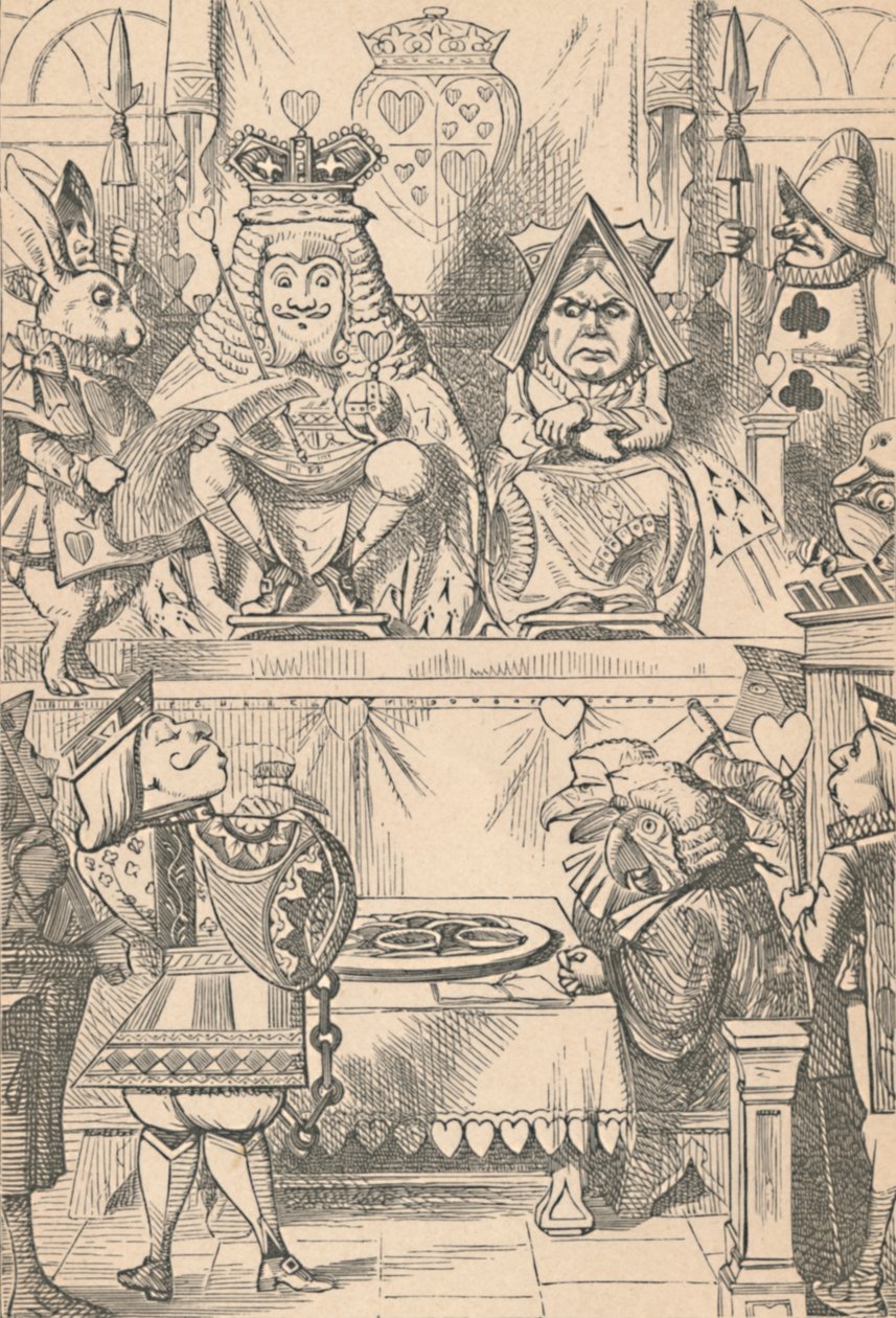 Hjärtadrottningen i hovet, 1889 av John Tenniel