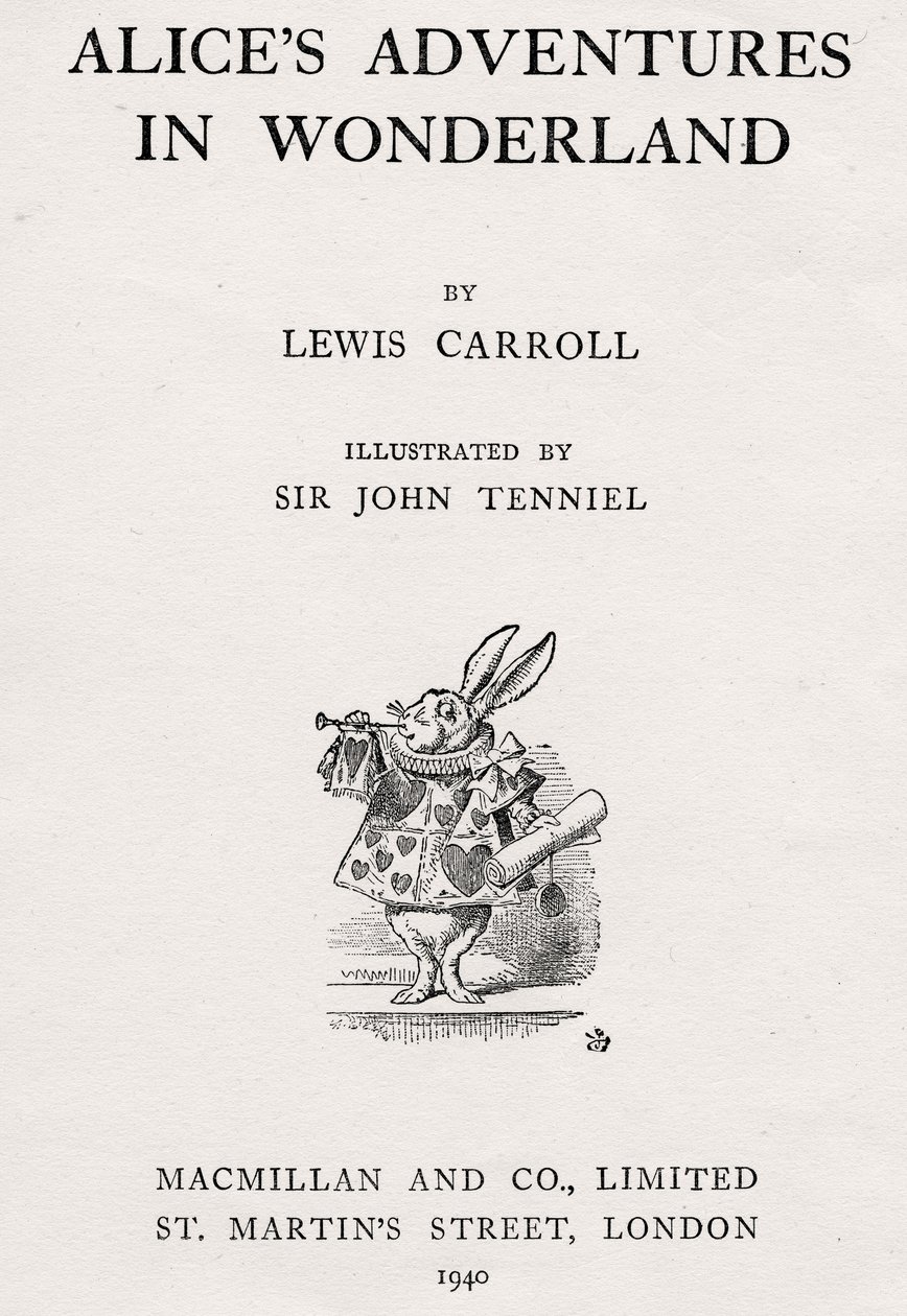 The White Rabbit på titelsidan för "Alice