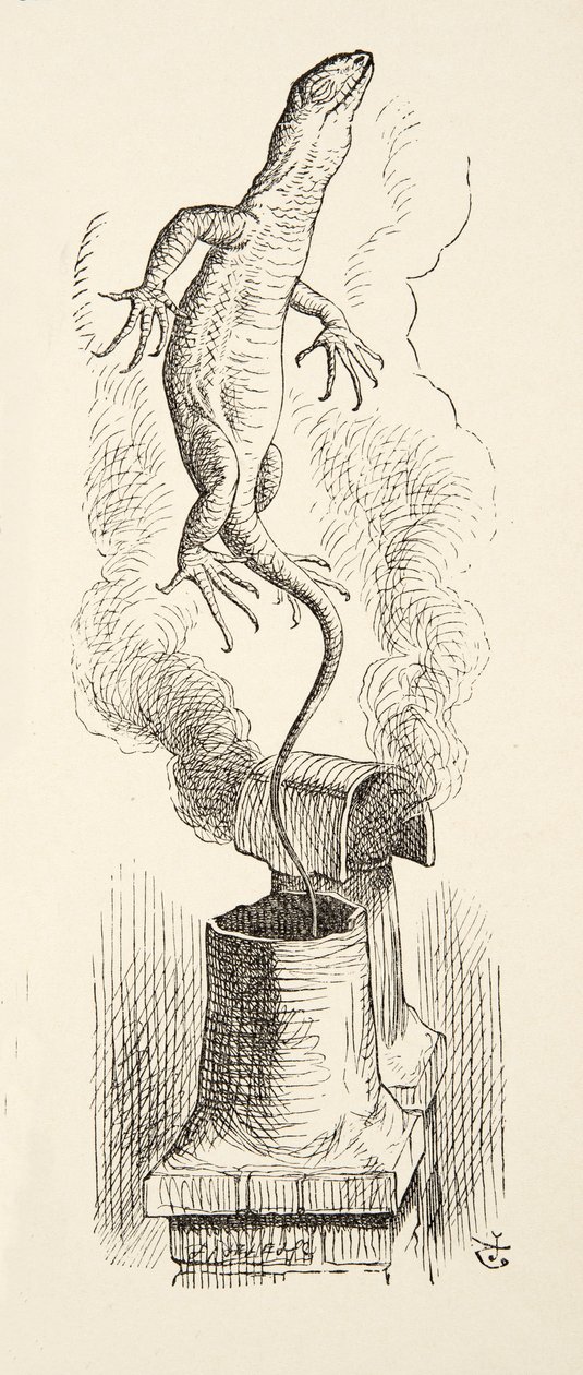 There Goes Bill!, from Alices Adventures in Wonderland by Lewis Carroll (1832 - 98), pub. 1891  av John Tenniel