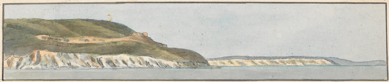 Dunmose, West by North (en av fem ritningar på ett fäste) av John Thomas Serres