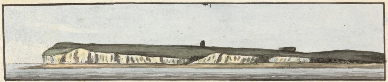 The North Foreland (en av tre ritningar på ett fäste) av John Thomas Serres