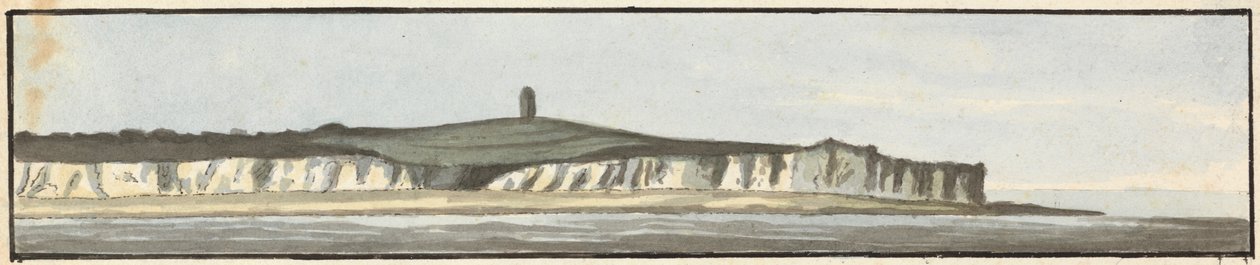The South Foreland (en av tre ritningar på ett fäste) av John Thomas Serres