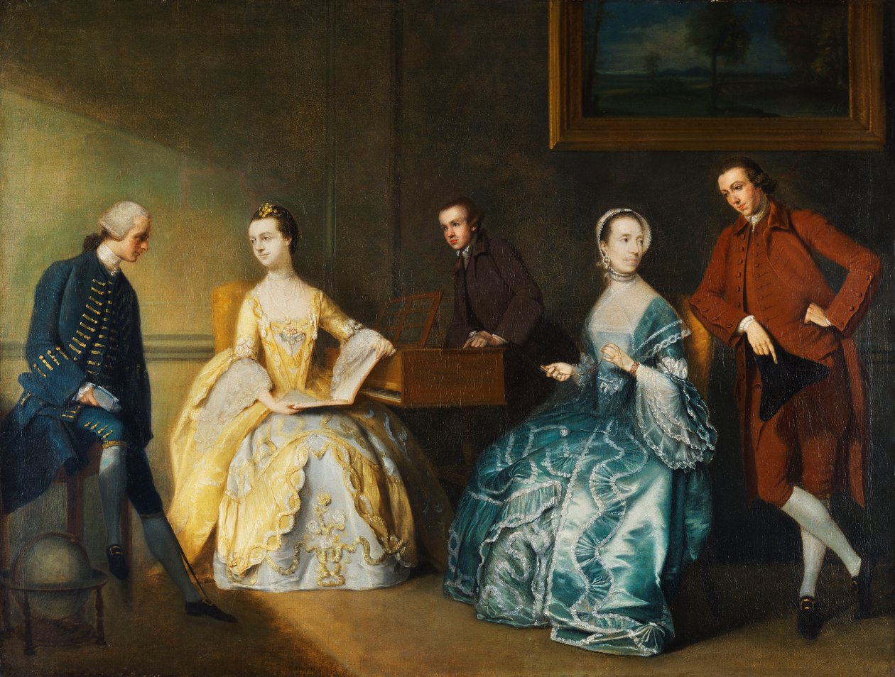 Ett gruppporträtt av familjen Chambers, av John Thomas Seton