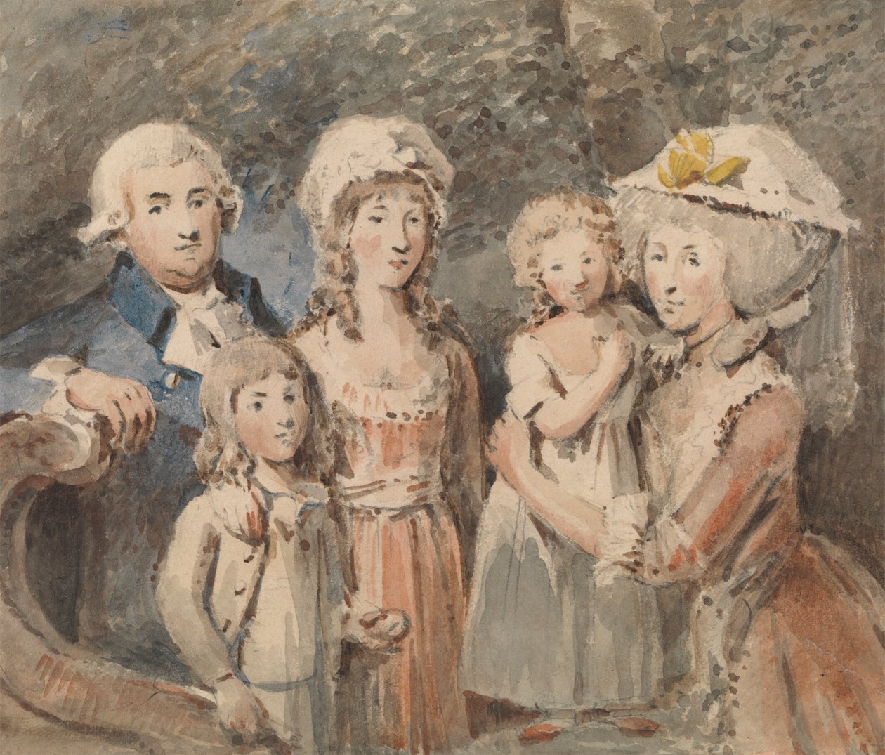James Boswell och hans familj av John Thomas Smith