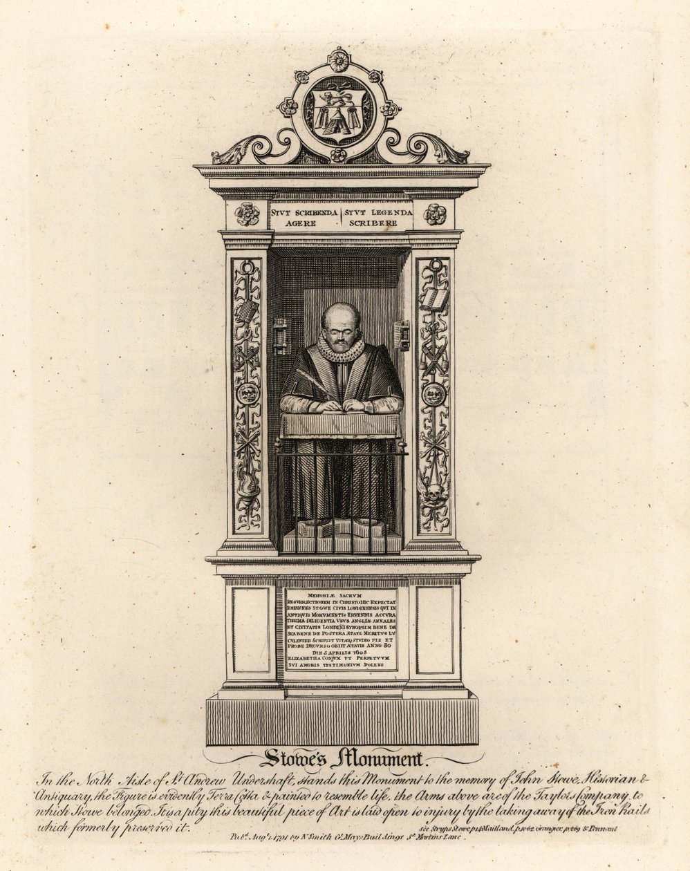John Stowe, historiker och antikvarie av John Thomas Smith