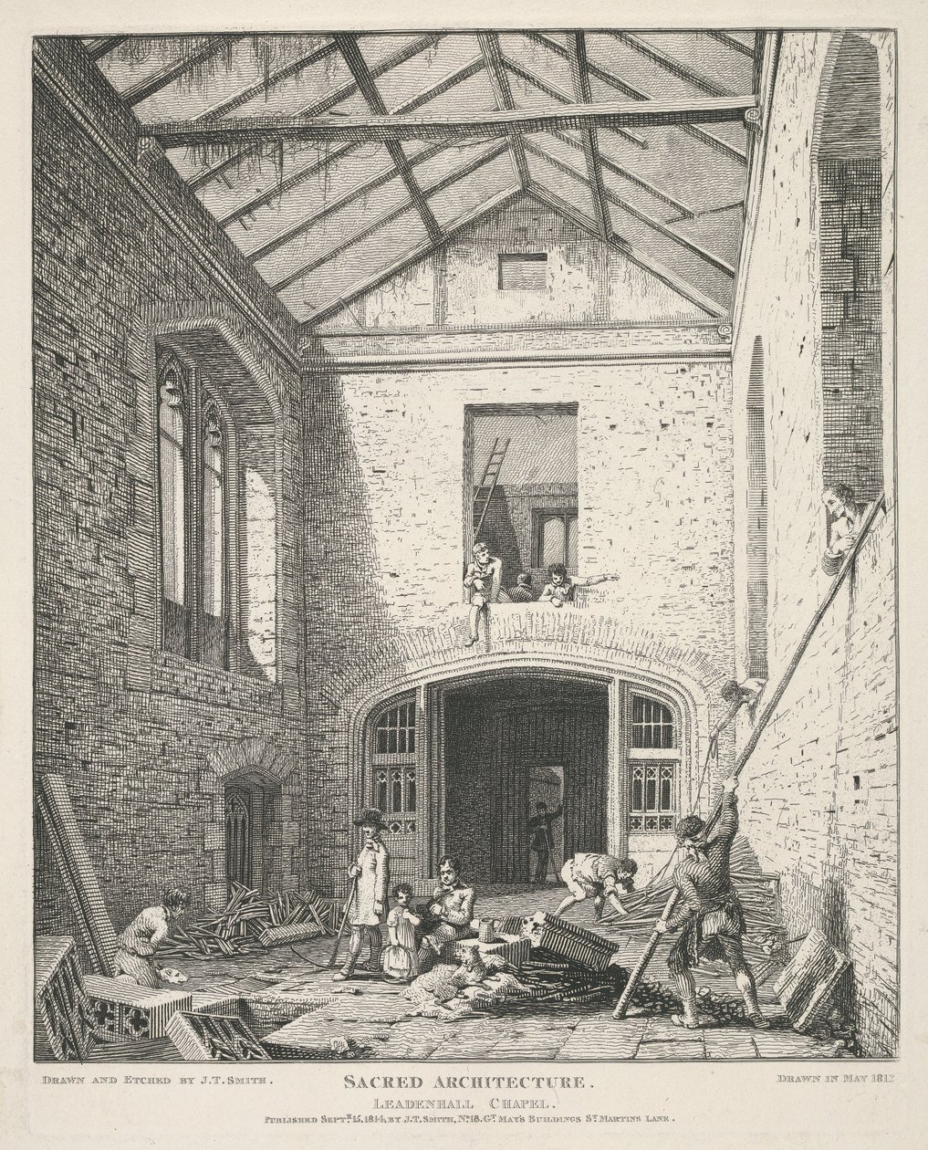 Leadenhall-kapellet av John Thomas Smith