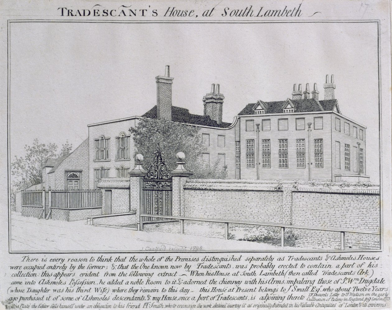 Vy över Turret House, Lambeth, 1798 av John Thomas Smith