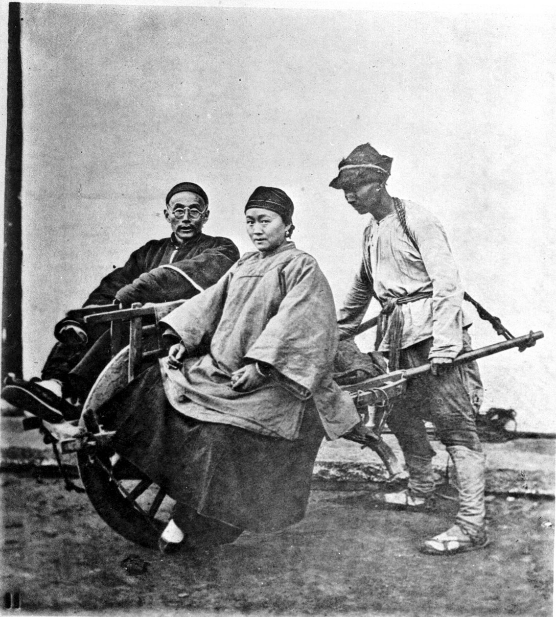 Kina, rickshaw ca 1870 (foto) av John Thomson