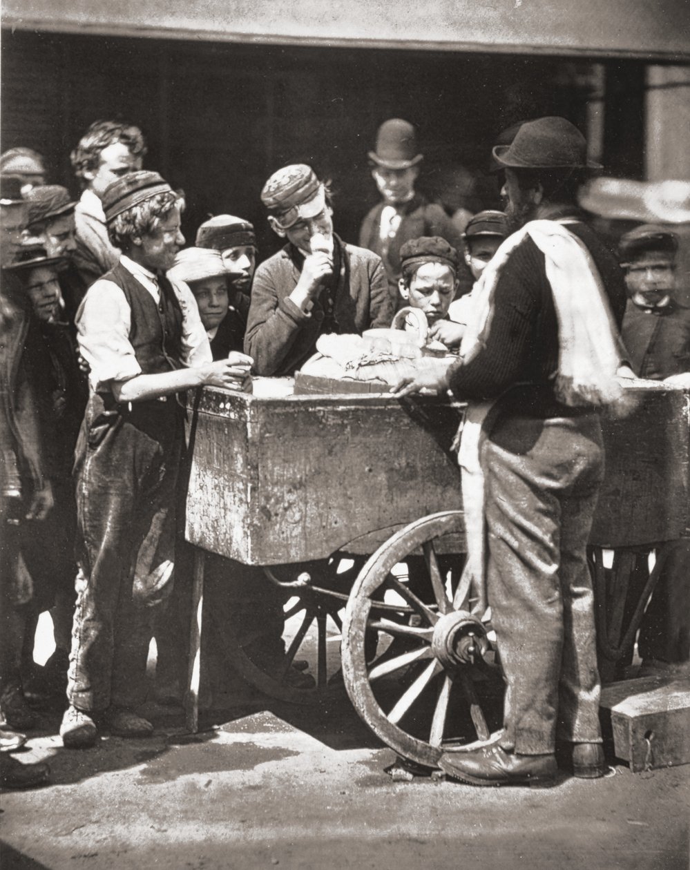 Halfpenny Ices, från "Street Life in London", av J. Thomson och Adolphe Smith av John Thomson