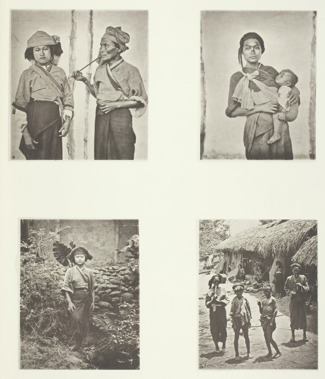 Pepohoan Women, Mode of Carrying Child, Dräkt för Baksa Women, Lakoli, ca. 1868. av John Thomson
