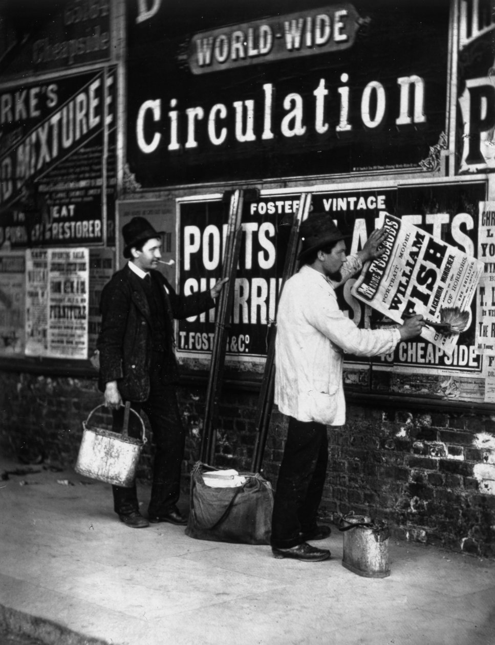 Street Advertising, från "Street Life in London", av J. Thomson och Adolphe Smith av John Thomson
