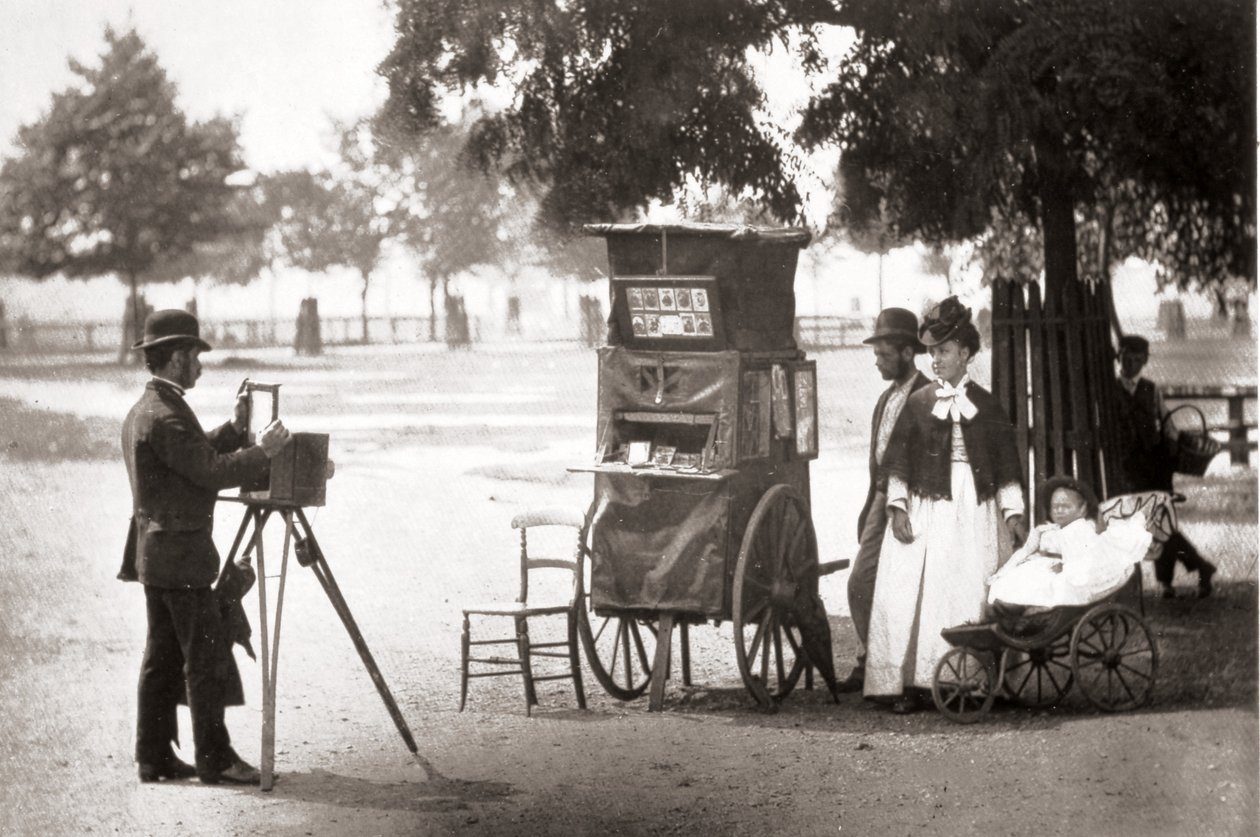 Waiting for Hire, från "Street Life in London", av J. Thomson och Adolphe Smith, 1877 av John Thomson