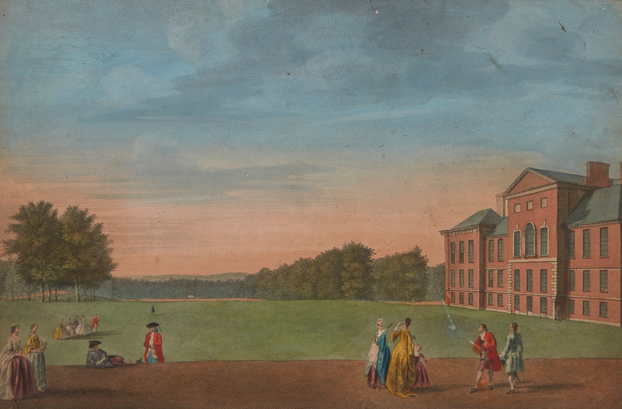 East Front, med en del av Great Lawn av John Tinney