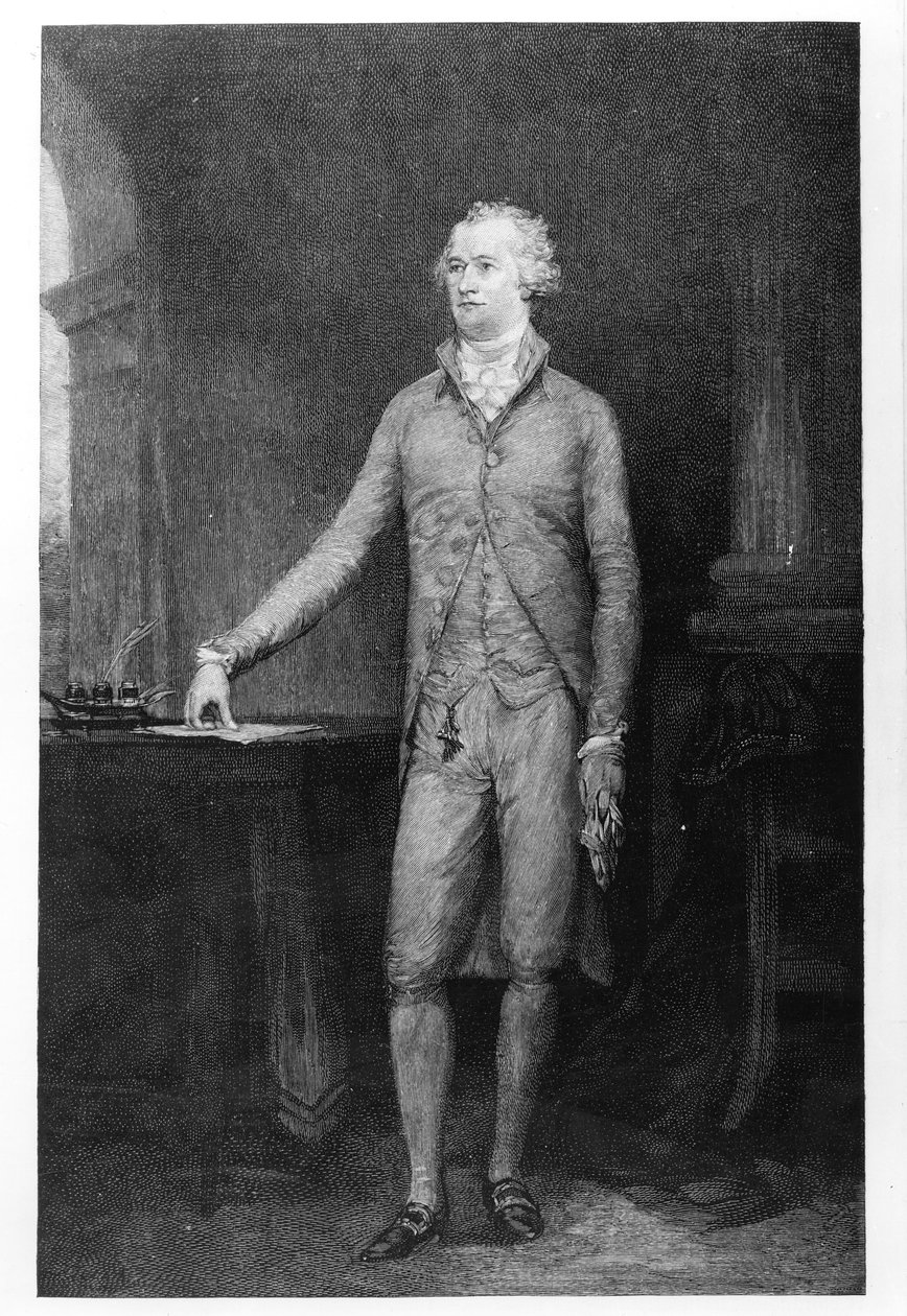 Alexander Hamilton, efter en målning från 1792 av John Trumbull