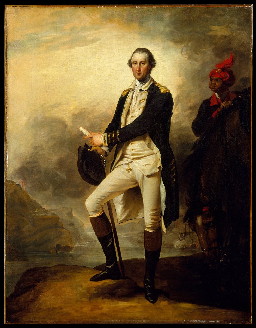 George Washington och William Lee (George Washington) av John Trumbull