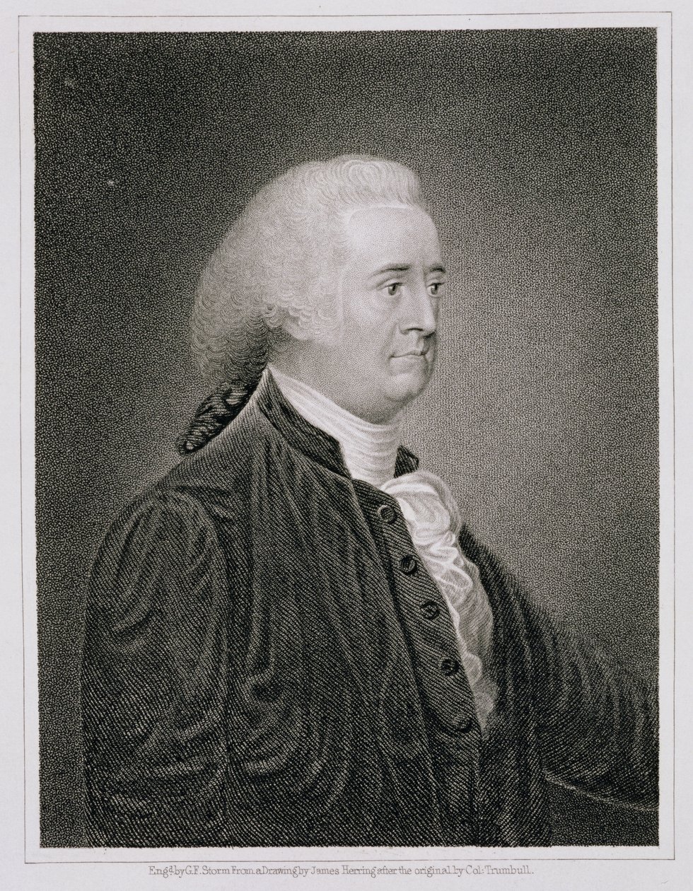 John Rutledge (1739-1800), graverad av G.F. Storm (fl.c.1834) efter en teckning av originalet av James Herring (1794-1867). av John Trumbull