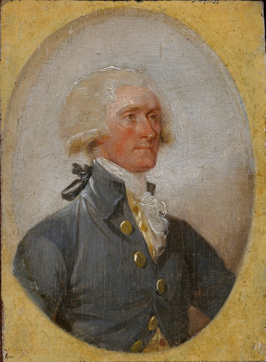 Miniatyrporträtt av Thomas Jefferson vid 33 års ålder av John Trumbull