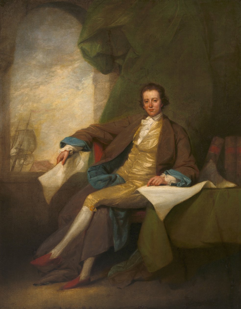Samuel Blodget av John Trumbull