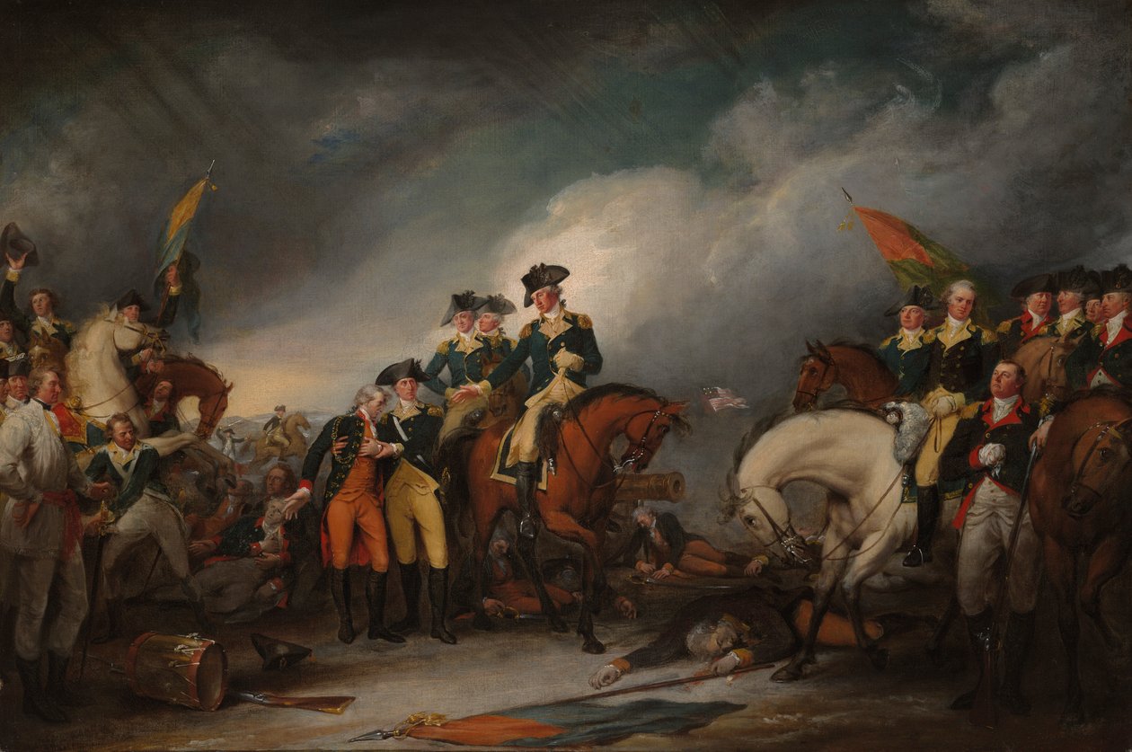 The Capture of the Hessians i Trenton, 26 december 1776 av John Trumbull