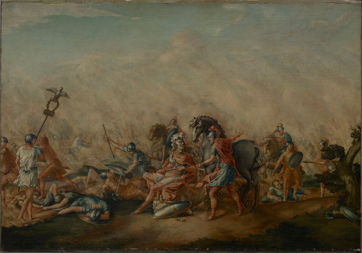 Paulus Aemilius död i slaget vid Cannae av John Trumbull