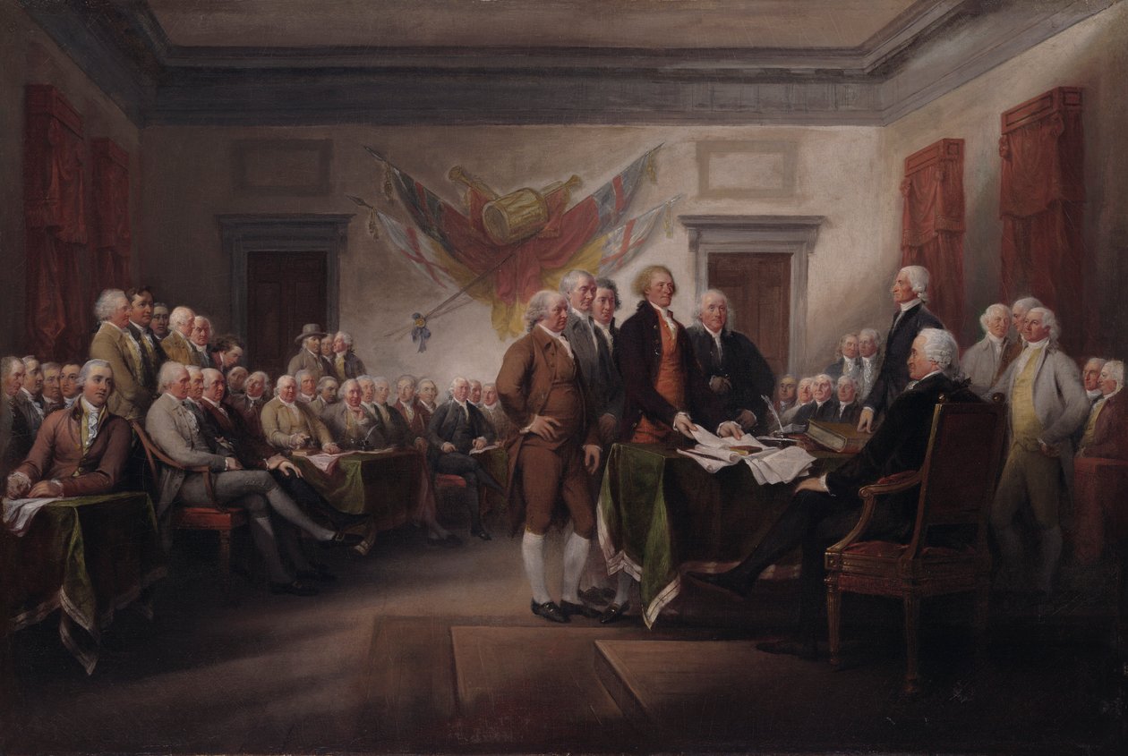 Självständighetsförklaringen, 4 juli 1776 av John Trumbull
