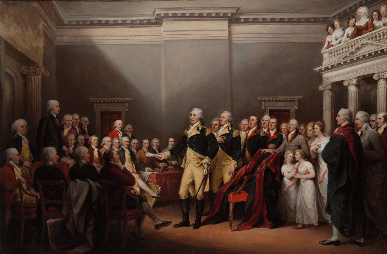 General Washingtons avsked, 23 december 1783 av John Trumbull