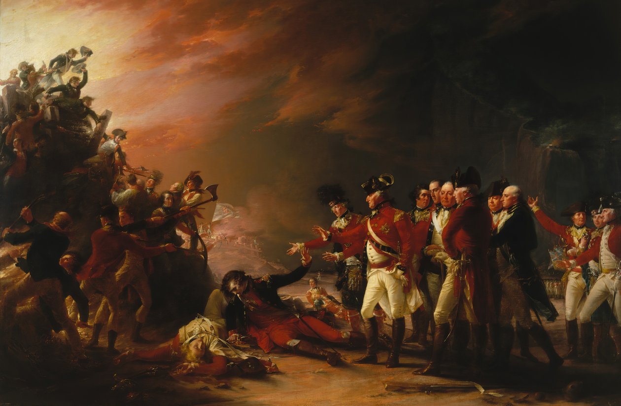 Sortien gjord av Gibraltars garnison, 1789. av John Trumbull