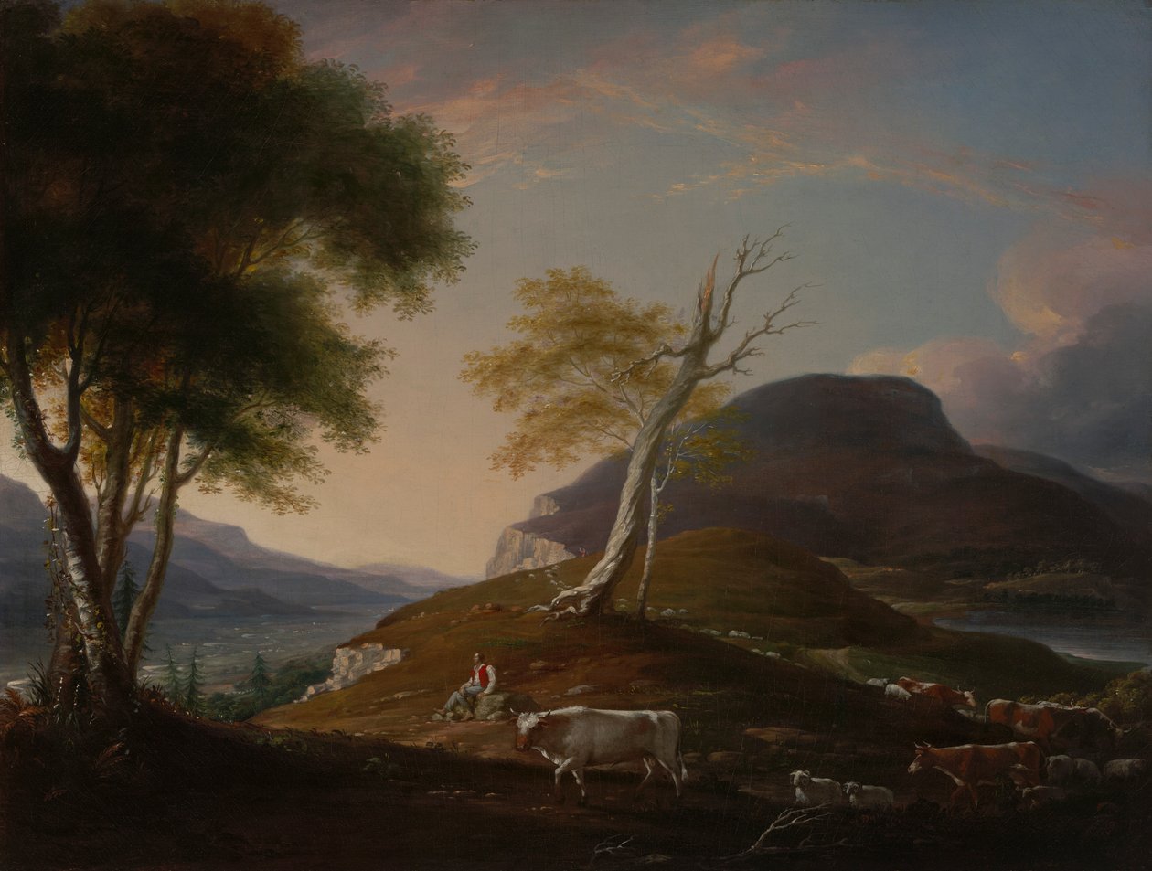 Utsikt över West Mountain nära Hartford av John Trumbull