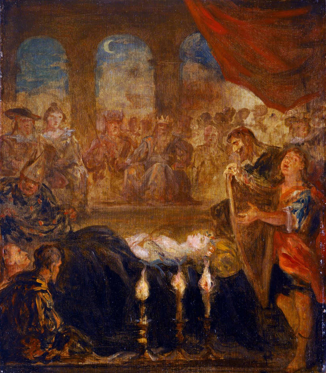 Don Quijote and the Damsel on the Bier (olja på duk) av John Vanderbank