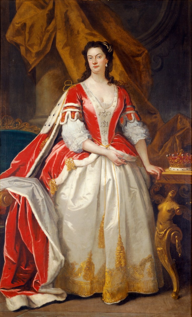 Elizabeth, grevinna av Northampton (olja på duk) av John Vanderbank