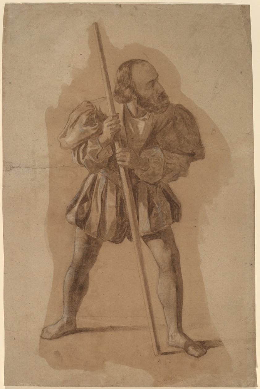 Figure Costume Study för Columbus Mural, Washington, D.C. av John Vanderlyn