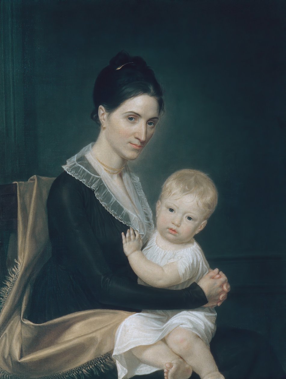 Mrs. Marinus Willett och hennes son Marinus, Jr., ca. 1802. av John Vanderlyn