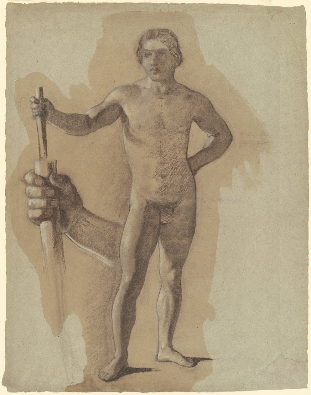 Studie för "The Landing of Columbus" av John Vanderlyn