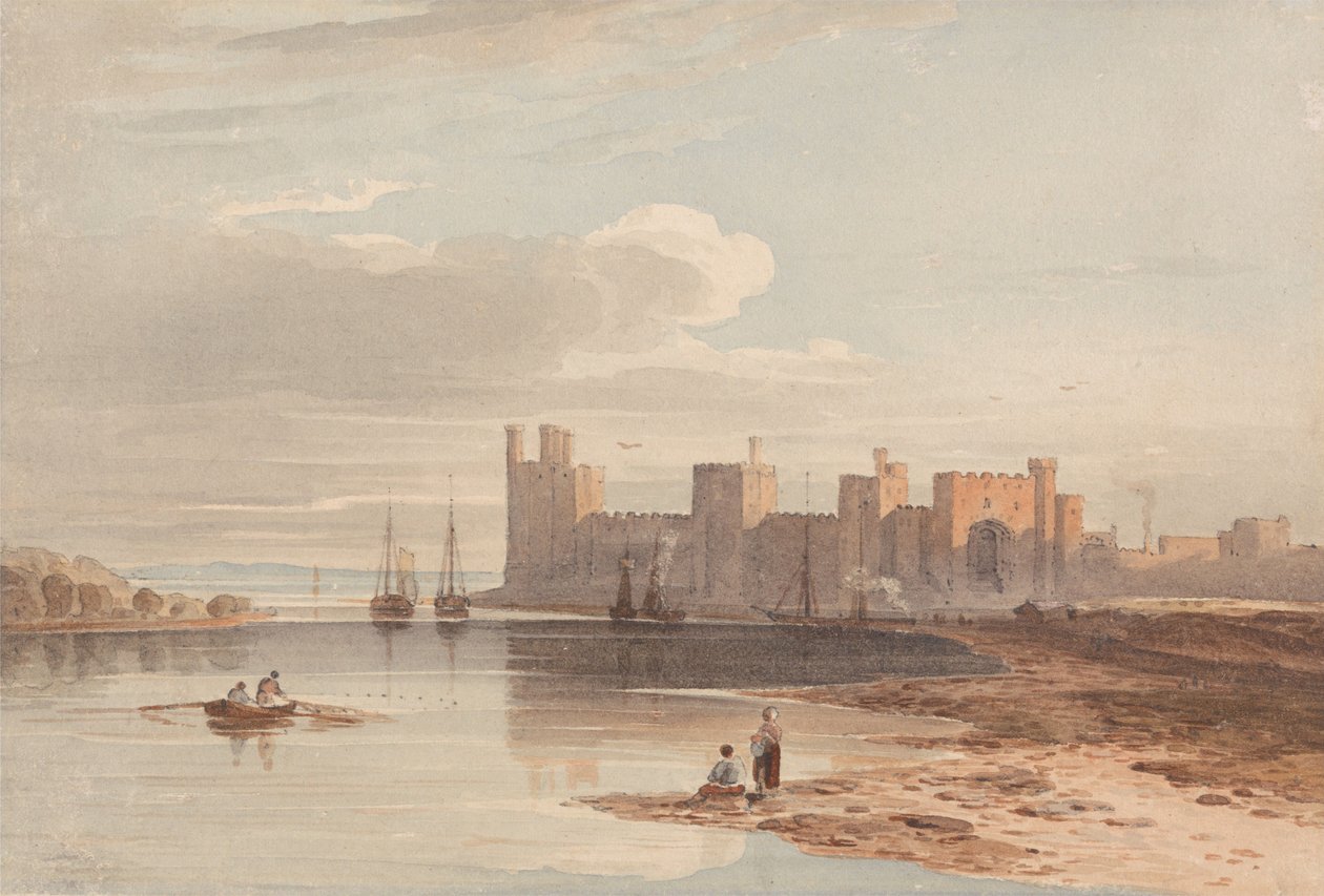Carnarvon Castle av John Varley