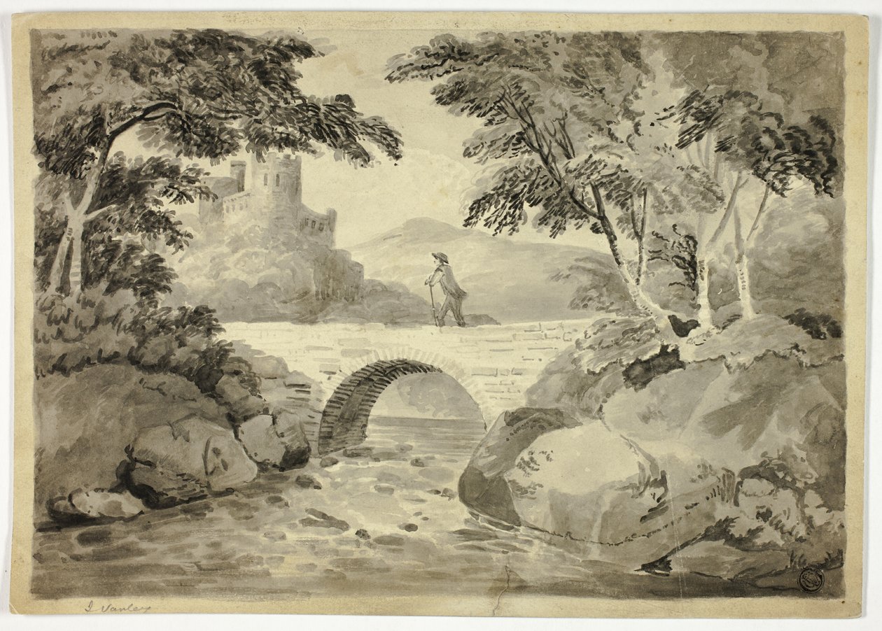 Kidwelly Castle, södra Wales av John Varley