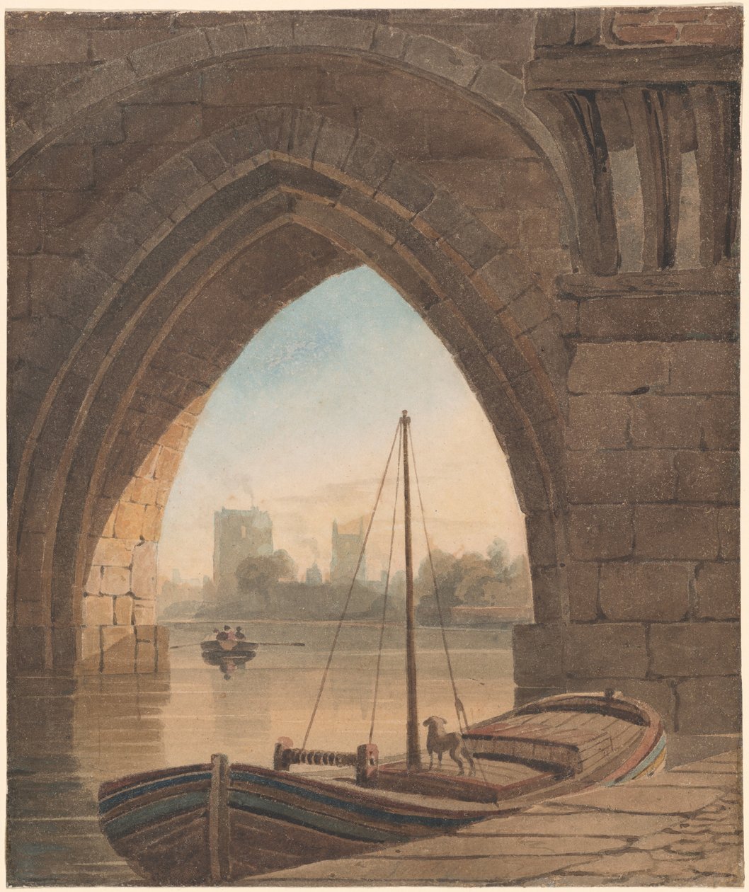 Tittar under bron av John Varley