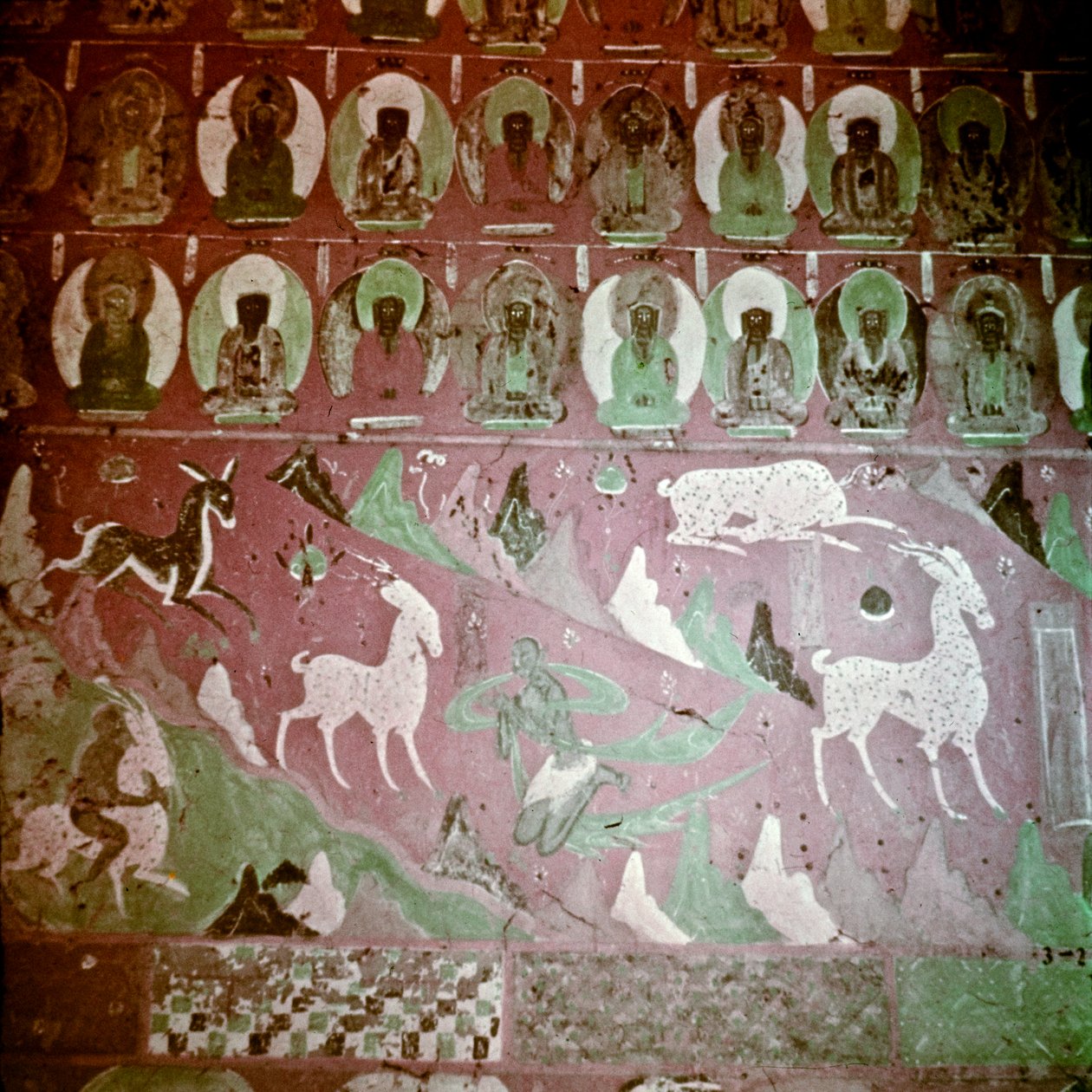 Dunhuang Caves, Kina, Foto 1231/6 (79) (foto) av John Vincent