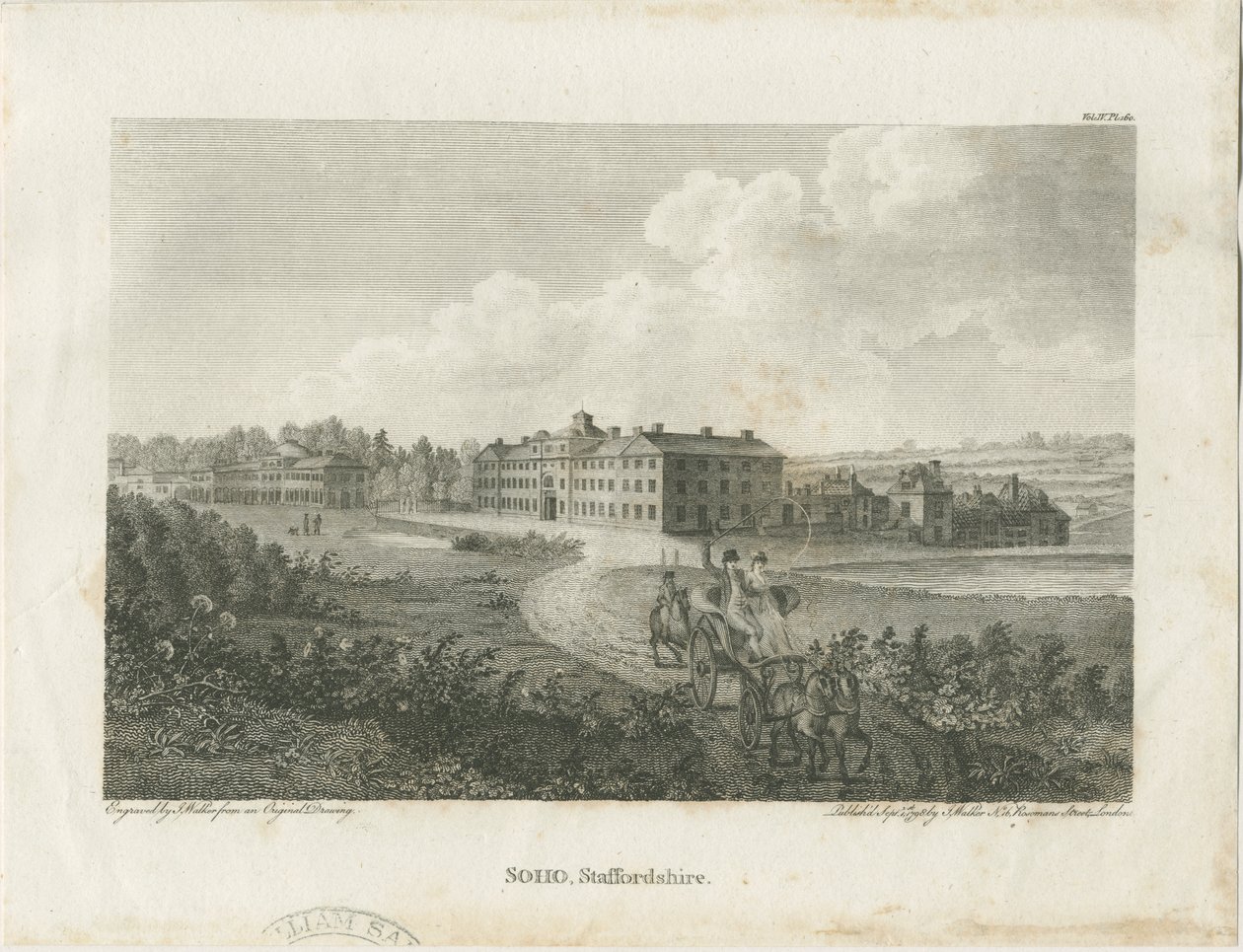 Soho Manufactory: stålgravyr, nd [c 1798] av John Walker