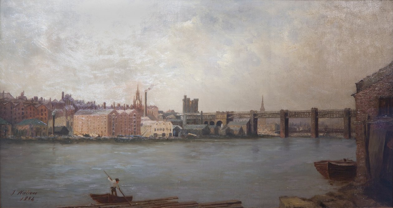 Newcastle upon Tyne från sydväst, 1884 av John Wallace