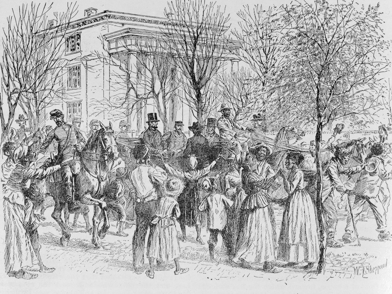 Centrala delen av Taunton, Massachusetts, från "Historical Collections of Massachusetts", av John Warner Barber, graverad av S. E. Brown, 1839 av John Warner Barber