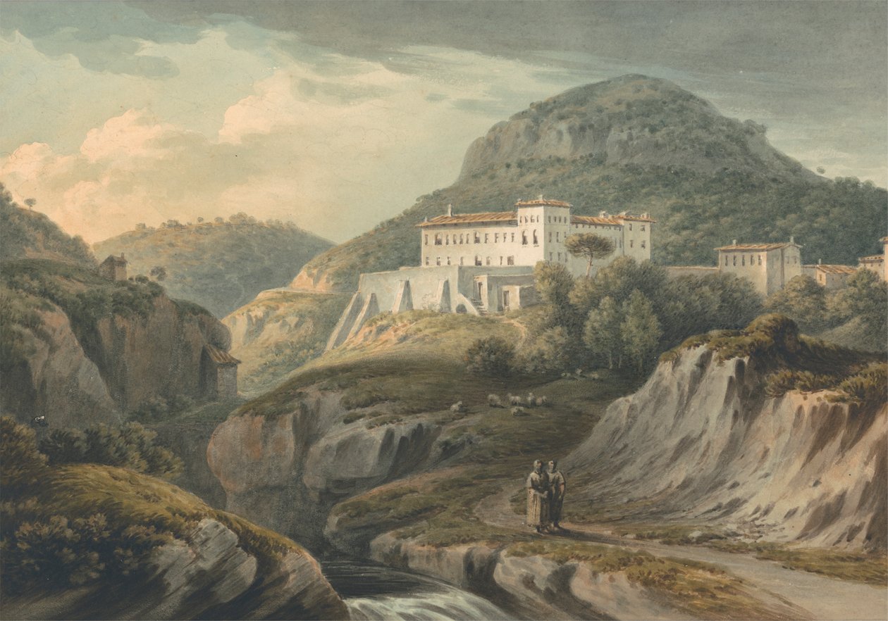 Kloster i Vietri, nära Salerno av John Warwick Smith