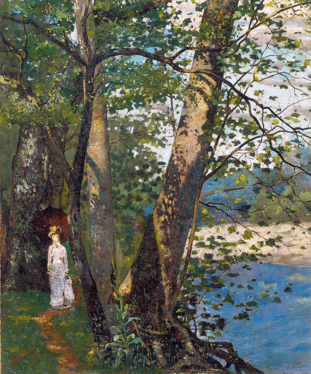 The Sycamores (Broad Ripple), c.1878 (olja på duk) av John Washington Love
